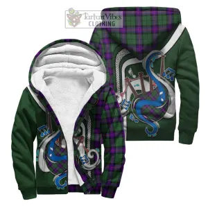 Armstrong Modern Tartan Sherpa Hoodie with Epic Bagpipe Style