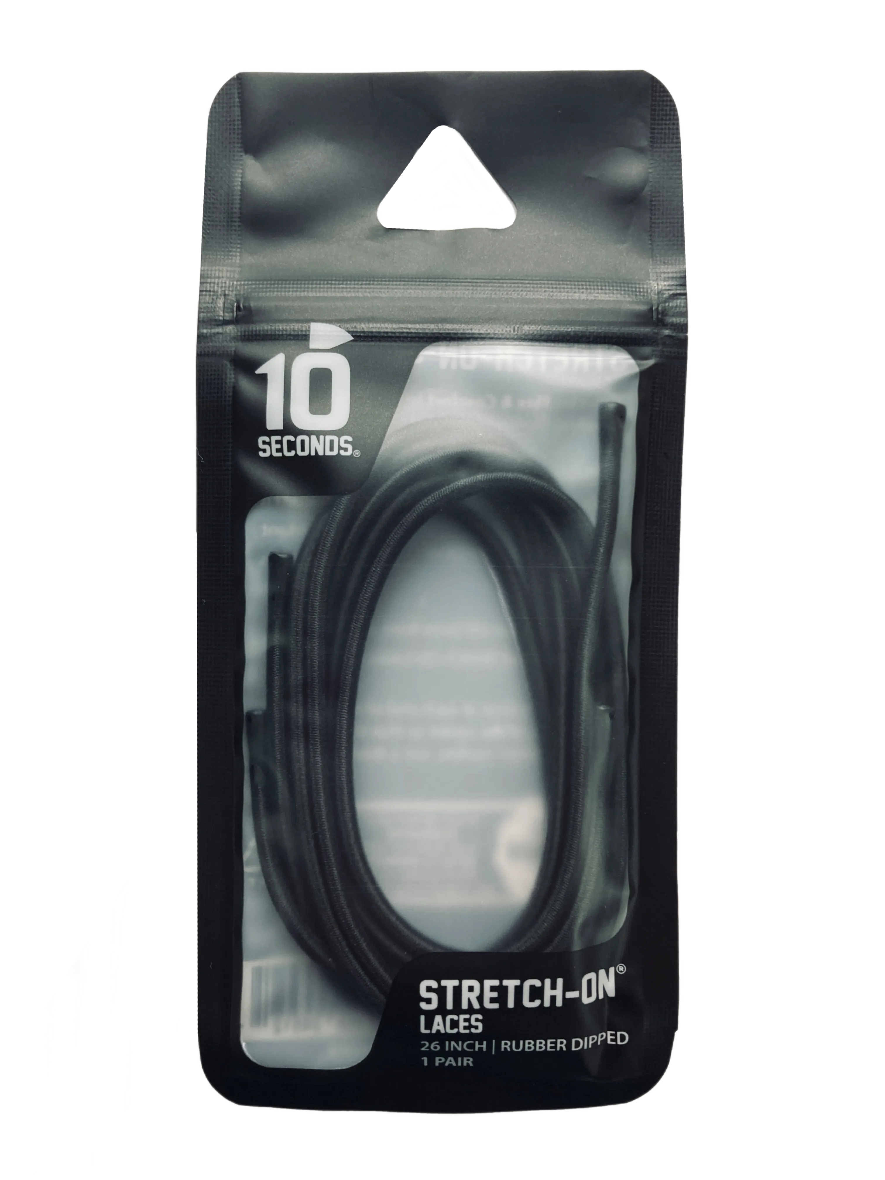 10 Seconds ® Stretch-On™ Lace | Black - Rubber Dipped Tip