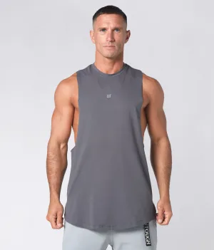 1800 . Viscose Regular-Fit Tank Top - Grey