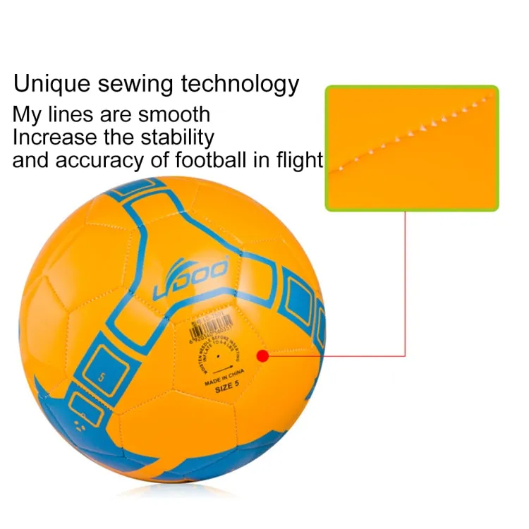 19cm PU Leather Sewing Wearable Match Football (Fluorescent Green)