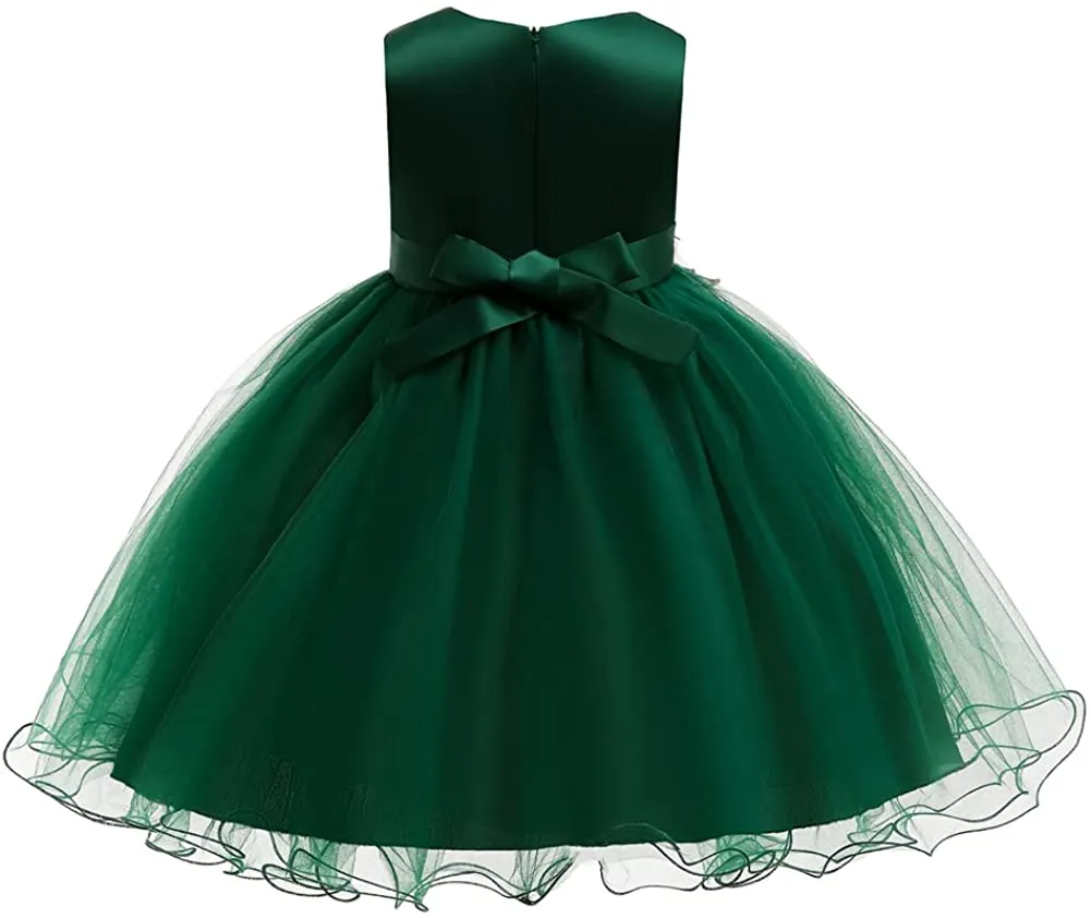 2-10T Kids Flower Girl Dress Teen Girls Pageant Party Communion Dresses