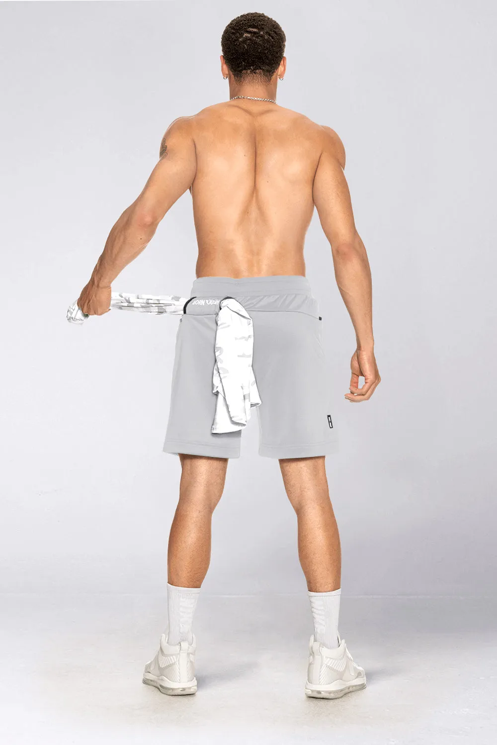 3800 . Momentum Regular-Fit Shorts - Grey