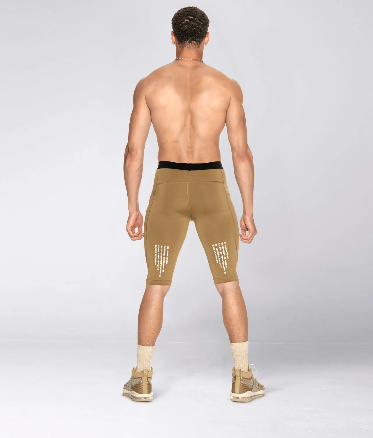 3900 . Compression Regular-Fit Pants - Khaki