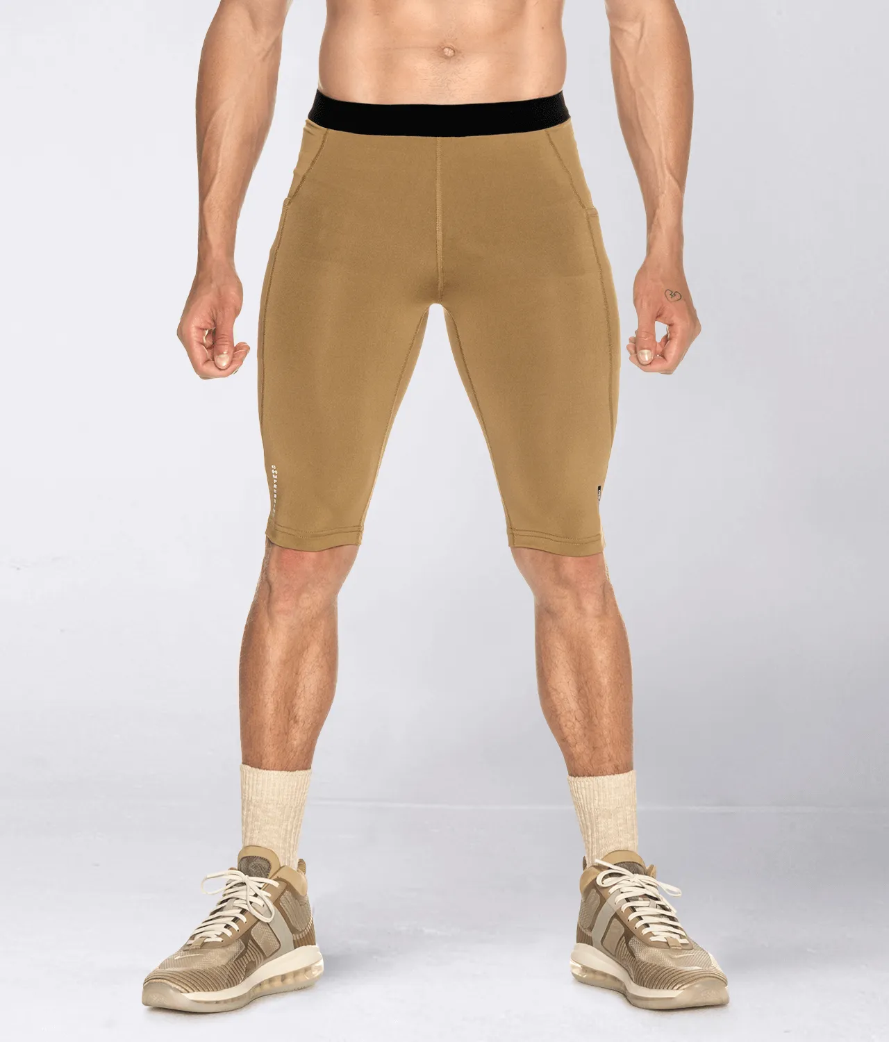 3900 . Compression Regular-Fit Pants - Khaki