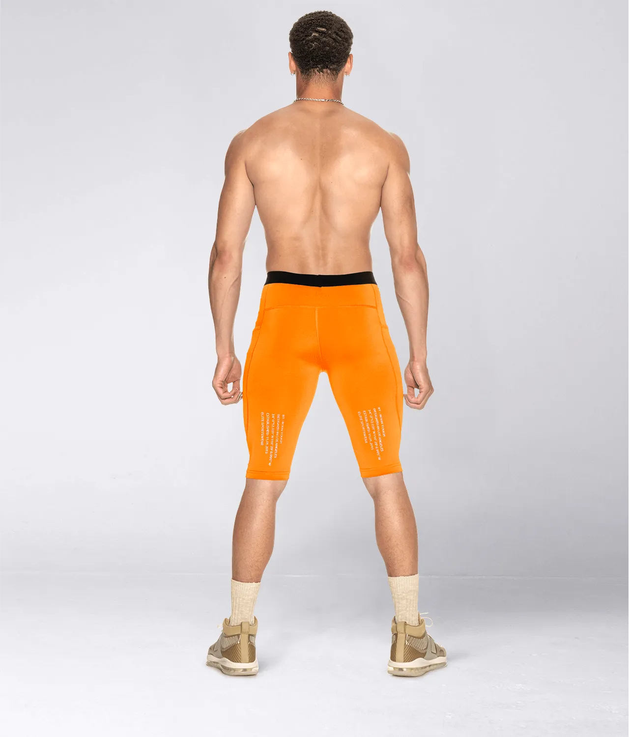 3900 . Compression Regular-Fit Pants - Orange