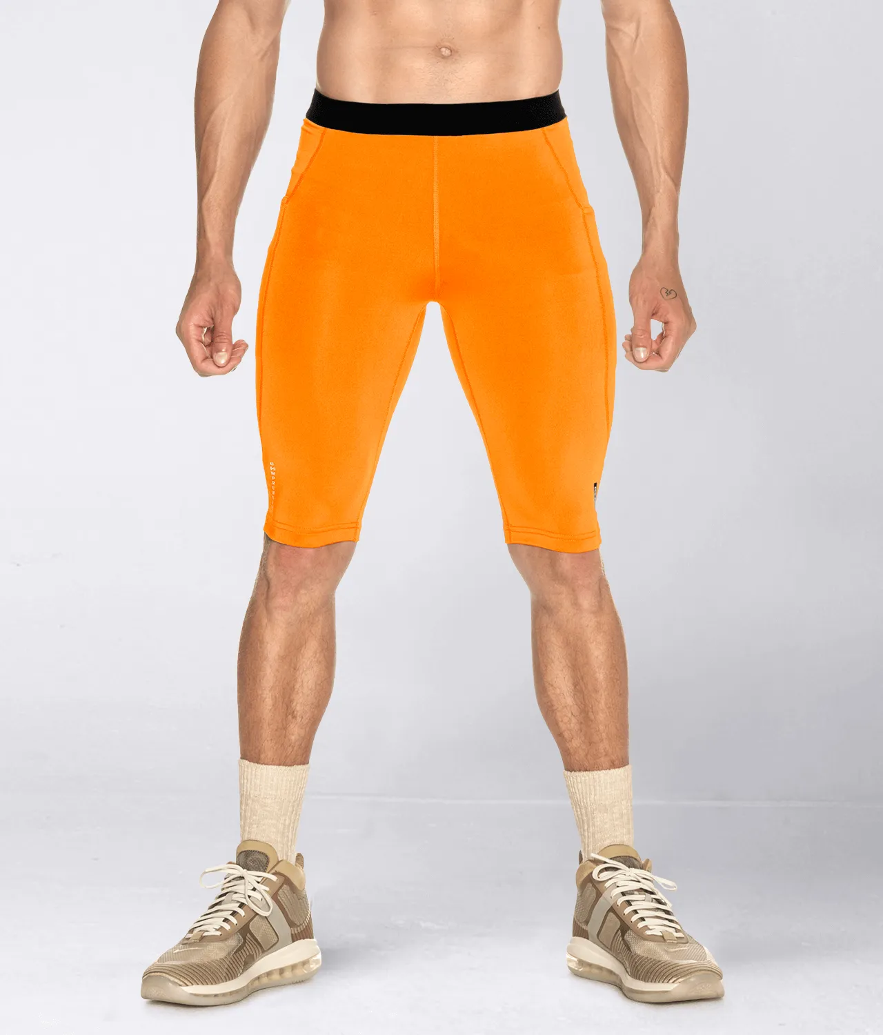 3900 . Compression Regular-Fit Pants - Orange