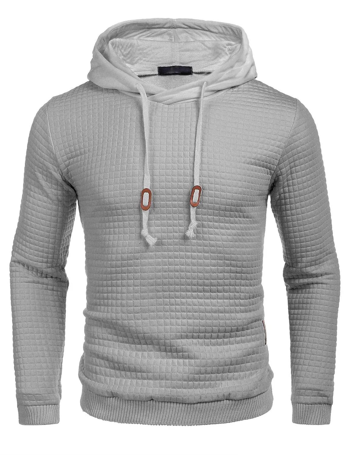 3D Vertigo Print Men's Hoodie - Khaki Gray White Black Sports Outdoor Cool Winter Apparel