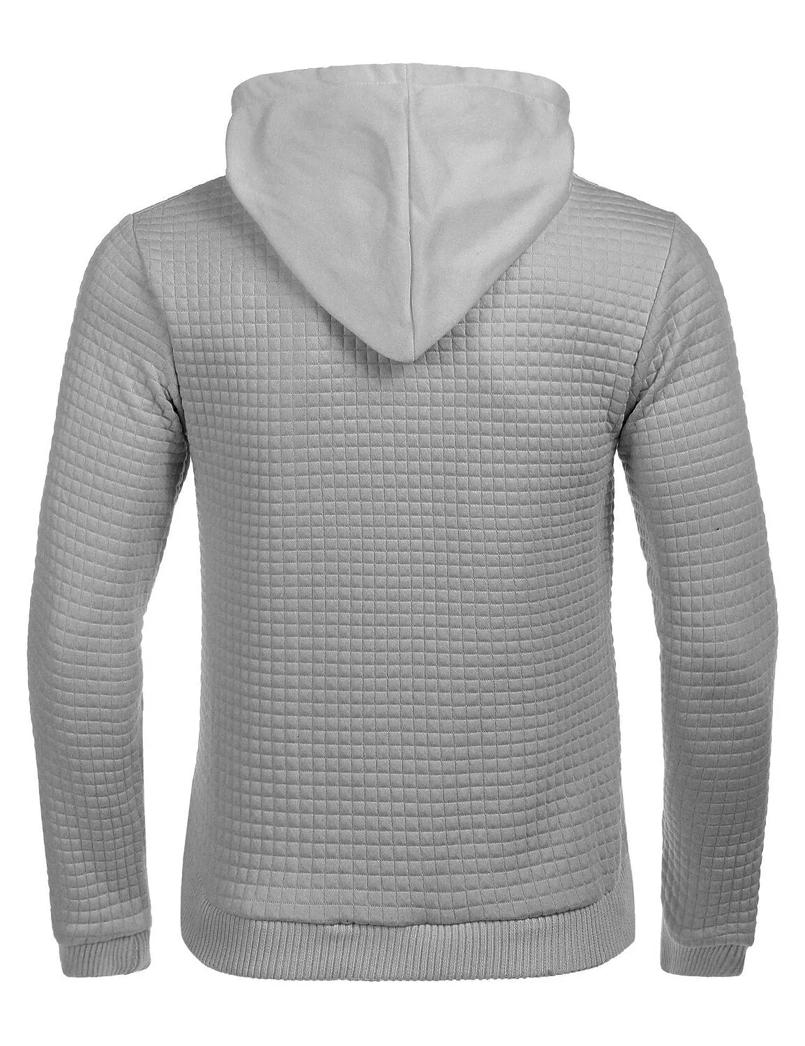 3D Vertigo Print Men's Hoodie - Khaki Gray White Black Sports Outdoor Cool Winter Apparel