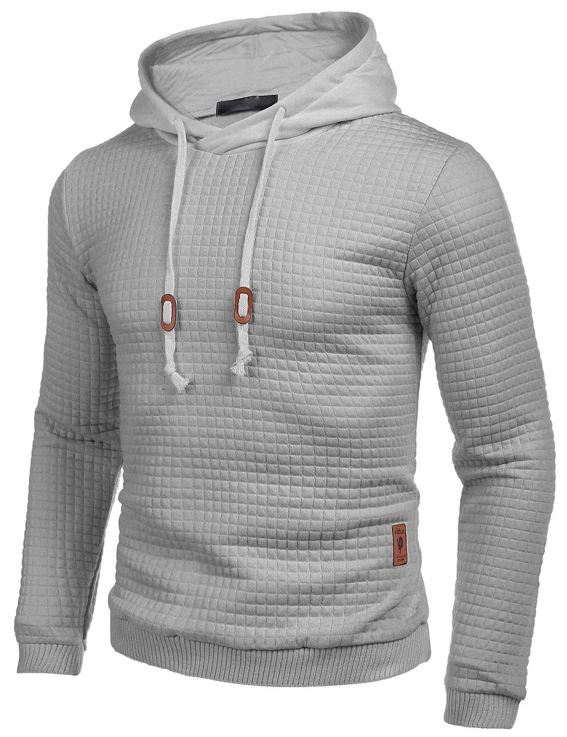 3D Vertigo Print Men's Hoodie - Khaki Gray White Black Sports Outdoor Cool Winter Apparel