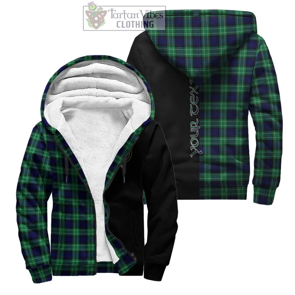 Abercrombie Tartan Sherpa Hoodie with Family Crest and Half Of Me Style