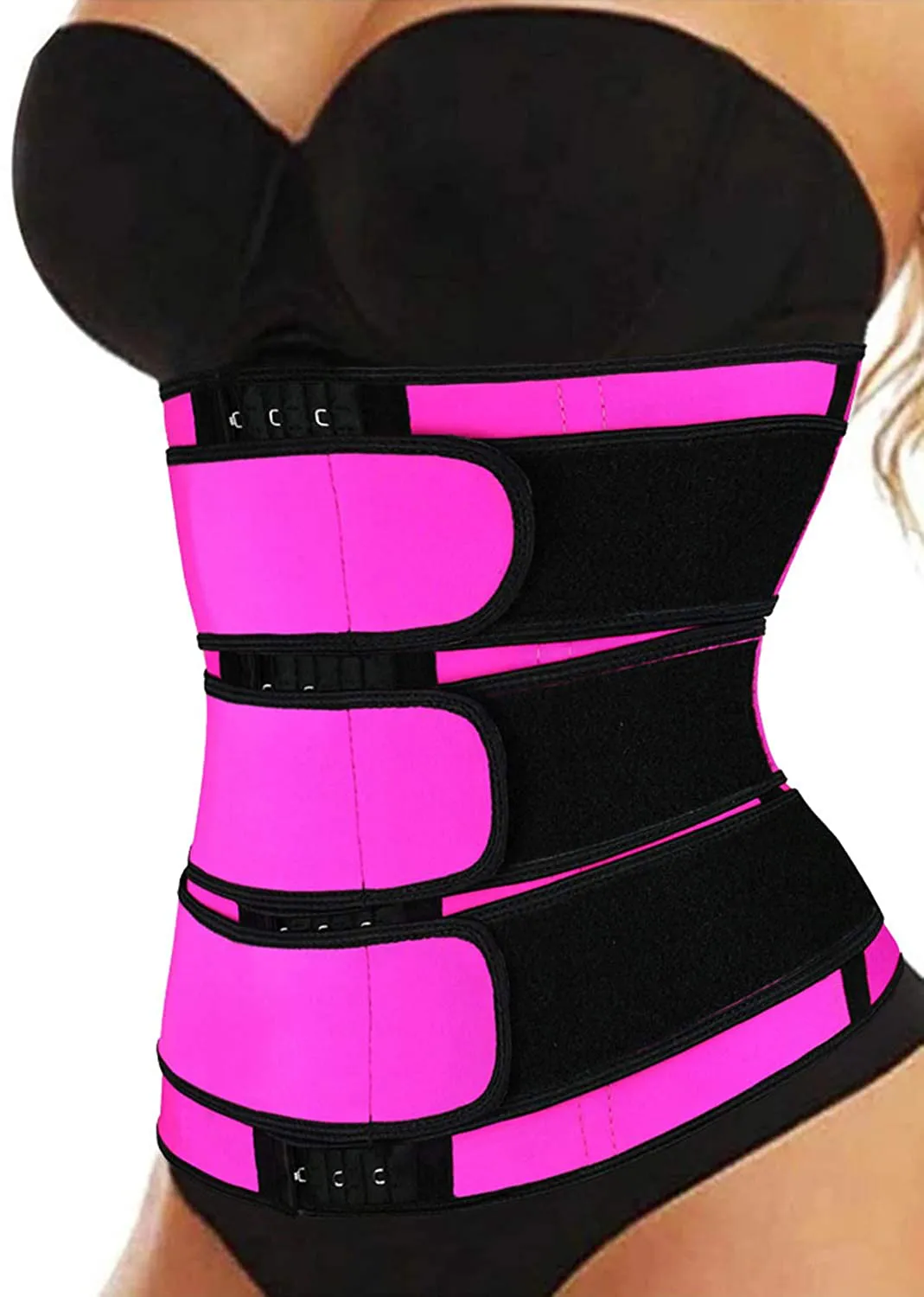 Acelitt Women Ladies Waist Trainer Weight Loss Corset Trimmer Belt Waist Cincher Body Shaper, Size S-XXXL