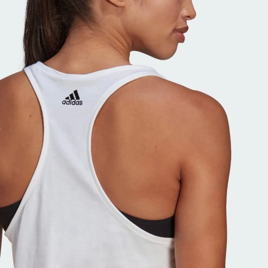 Adidas Essentials Loose Logo Women Lifestyle Tank White/Black