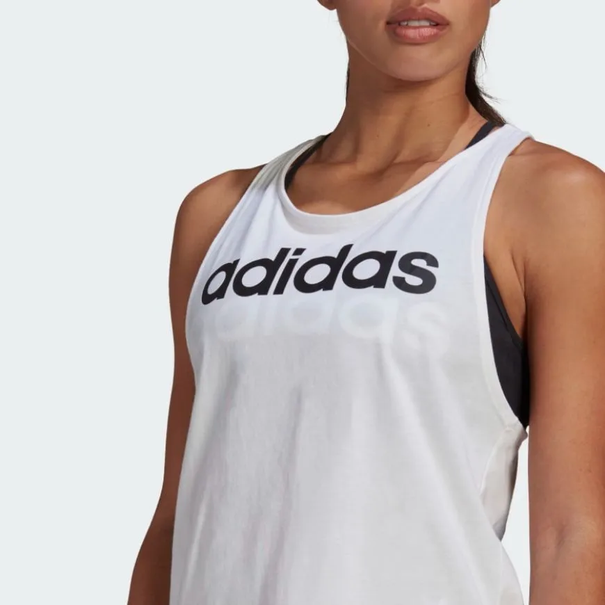 Adidas Essentials Loose Logo Women Lifestyle Tank White/Black