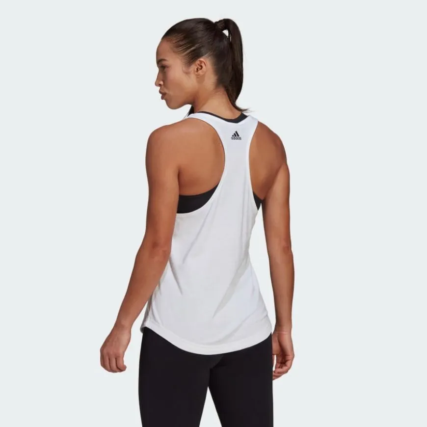 Adidas Essentials Loose Logo Women Lifestyle Tank White/Black