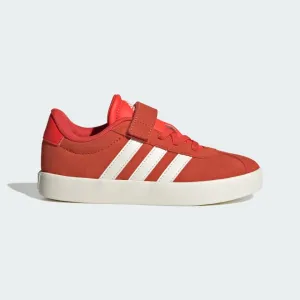 ADIDAS KID'S VL COURT 3.0 HOOK N'LOOP RED/WHITE SNEAKER SHOES