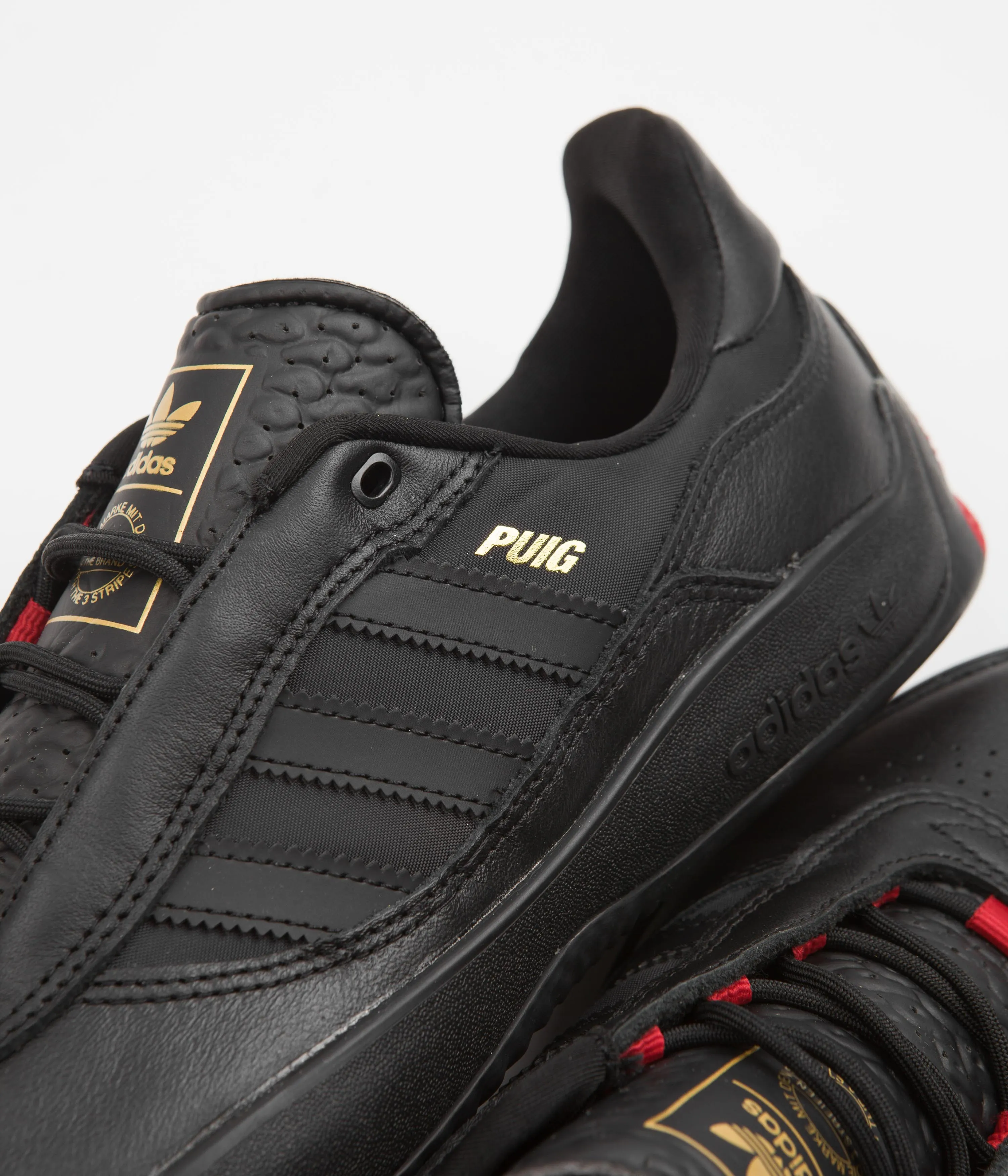 Adidas Puig Shoes - Core Black / Core Black / Scarlet