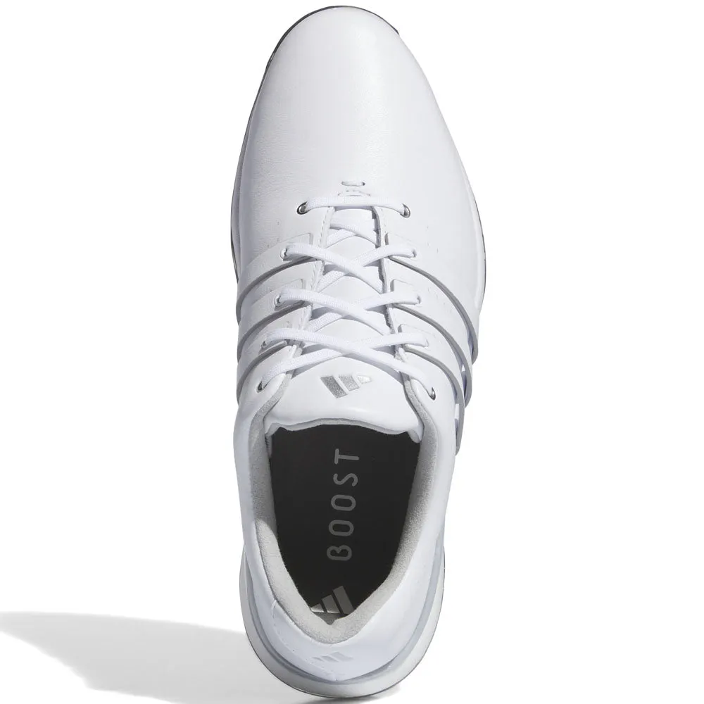 adidas Tour360 24 Spiked Waterproof Shoes - Ftwr White/Ftwr White/Silver Met.