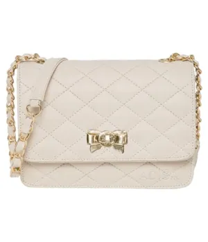 ADISA Women's Girls Quilted Cross Body Sling Bag (SL5059-Off White)