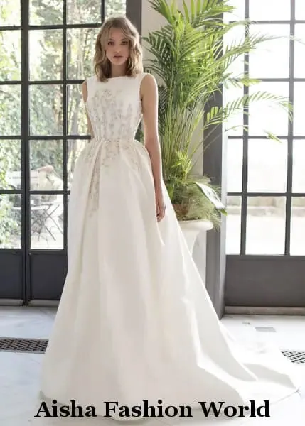 Aisha Fashion World Serenata Detailed Wedding Dress