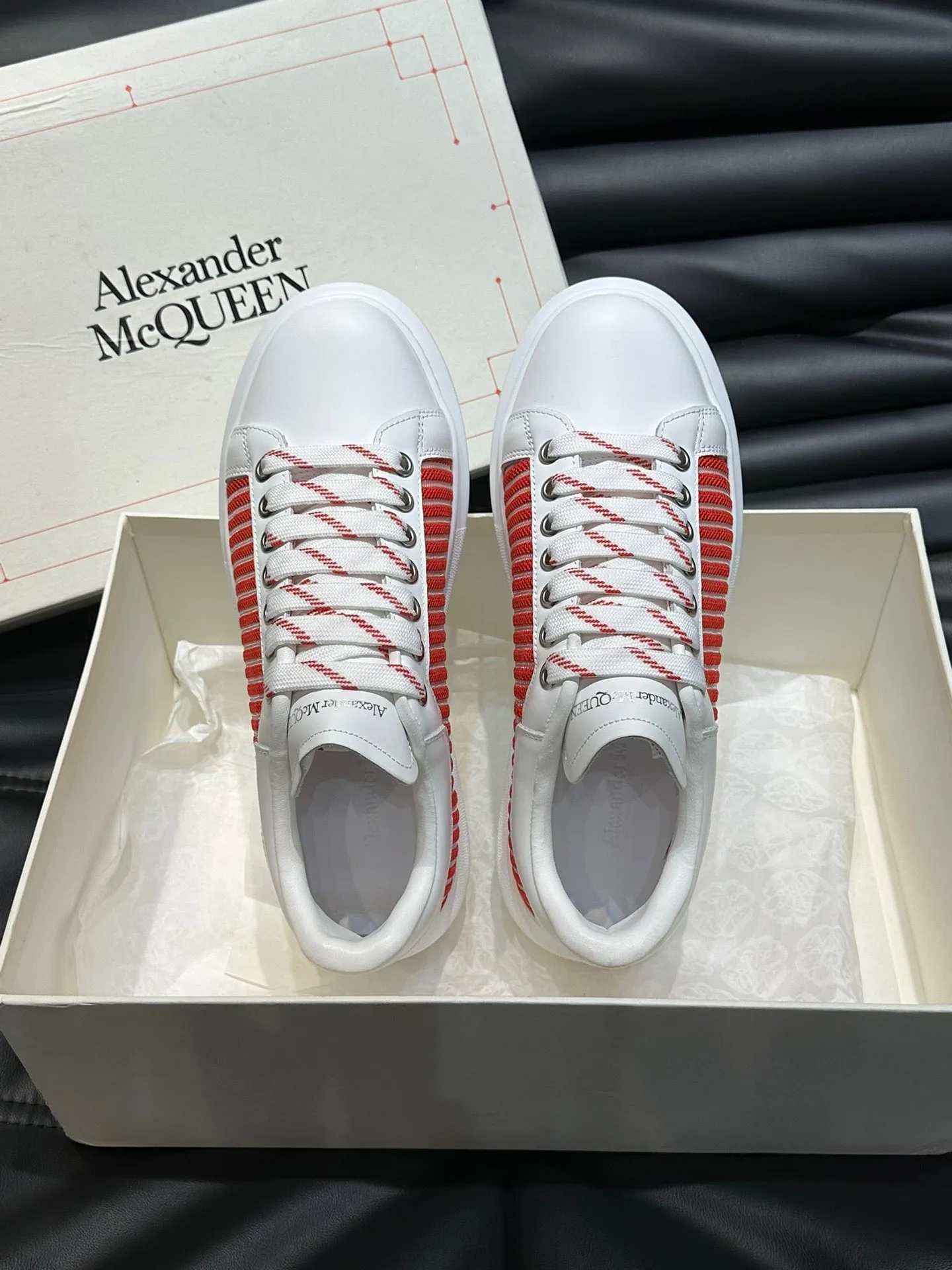 ALMC White and Red Sneakers-003