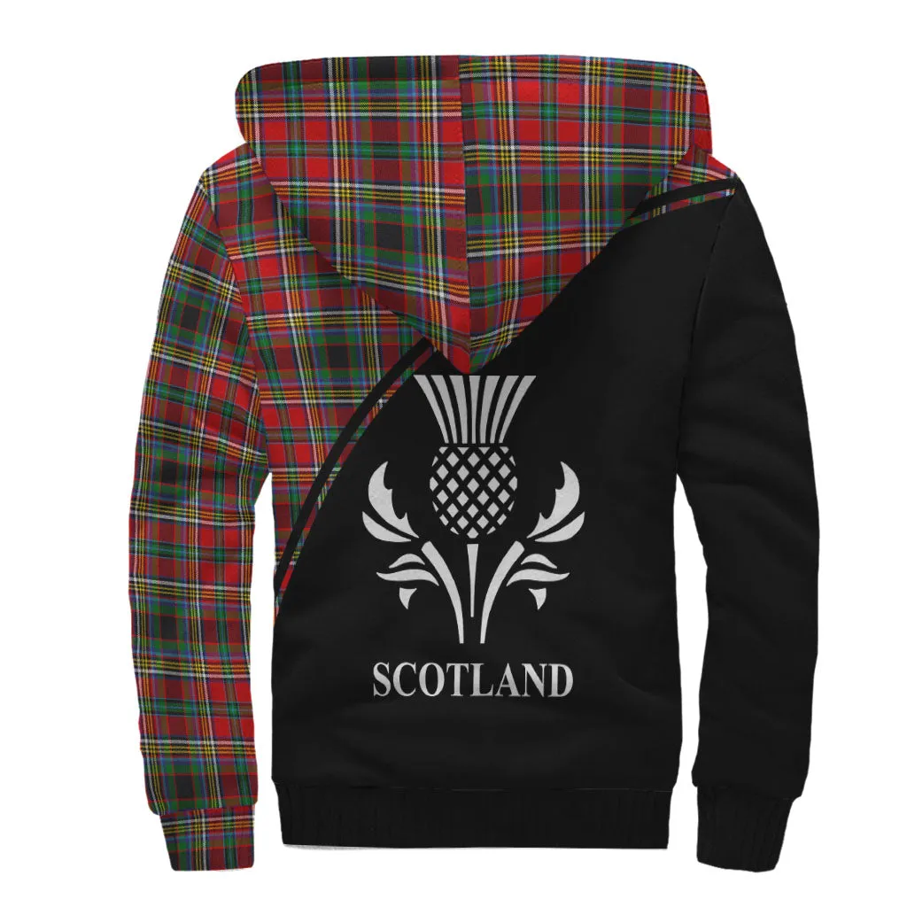 Anderson of Arbrake Tartan Sherpa Hoodie with Family Crest Curve Style