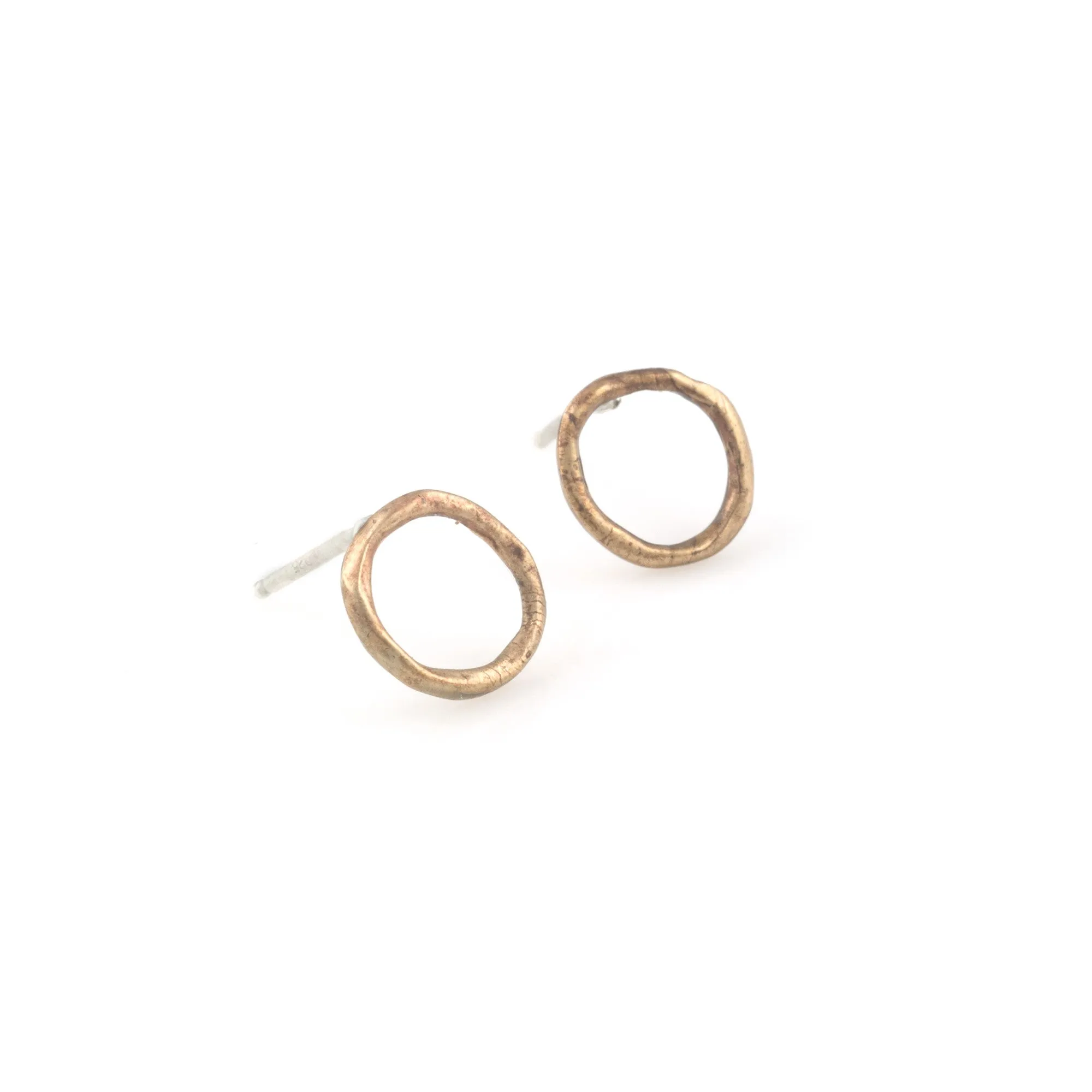 Annabel Circle Studs | Bronze