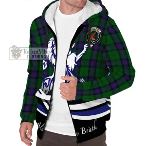 Armstrong Tartan Sherpa Hoodie with Alba Gu Brath Regal Lion Emblem