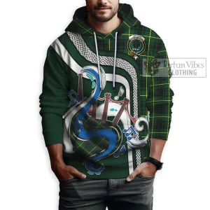 Arthur Modern Tartan Hoodie with Epic Bagpipe Style