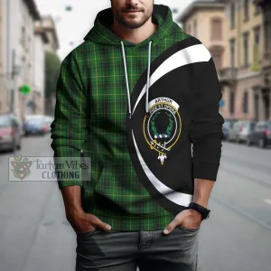 Arthur Tartan Hoodie with Family Crest Circle Style