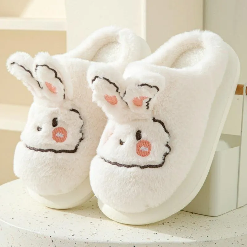 Autumn And Winter High Heel Thick-soled Cotton Slippers