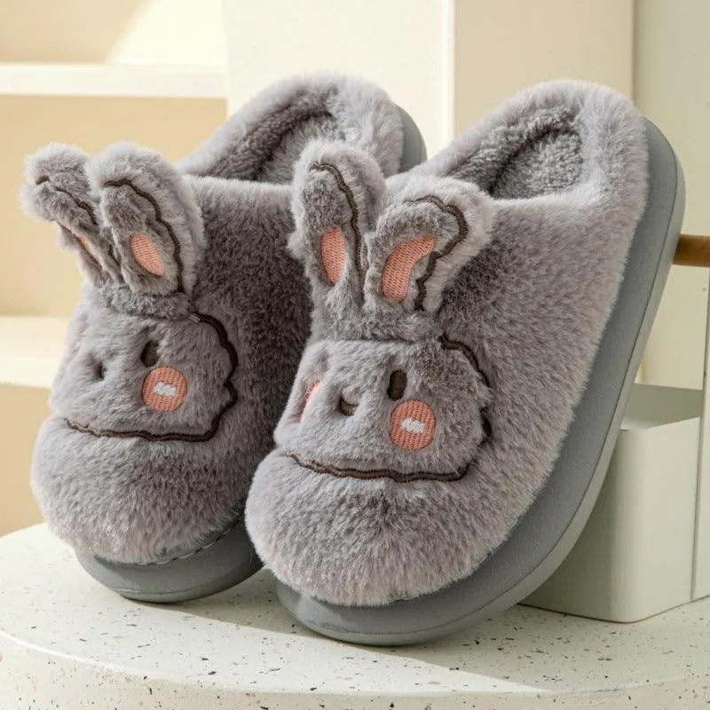 Autumn And Winter High Heel Thick-soled Cotton Slippers