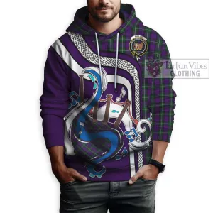 Baillie Highland Society Tartan Hoodie with Epic Bagpipe Style