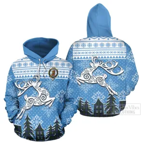 Baird Clan Christmas Hoodie Celtic Reindeer Style