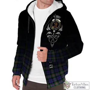 Baird Modern Tartan Sherpa Hoodie Featuring Alba Gu Brath Family Crest Celtic Inspired