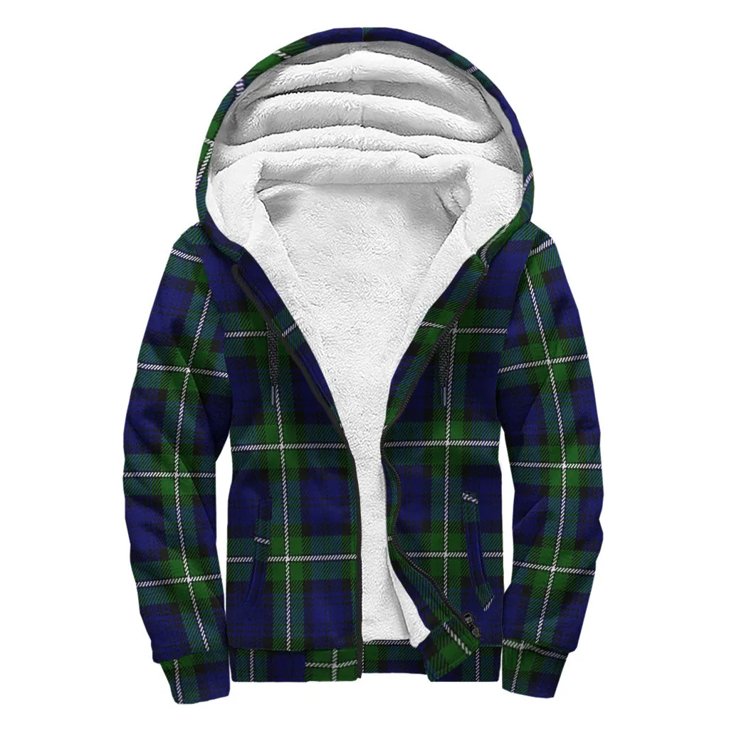 Bannerman Tartan Sherpa Hoodie with Family Crest