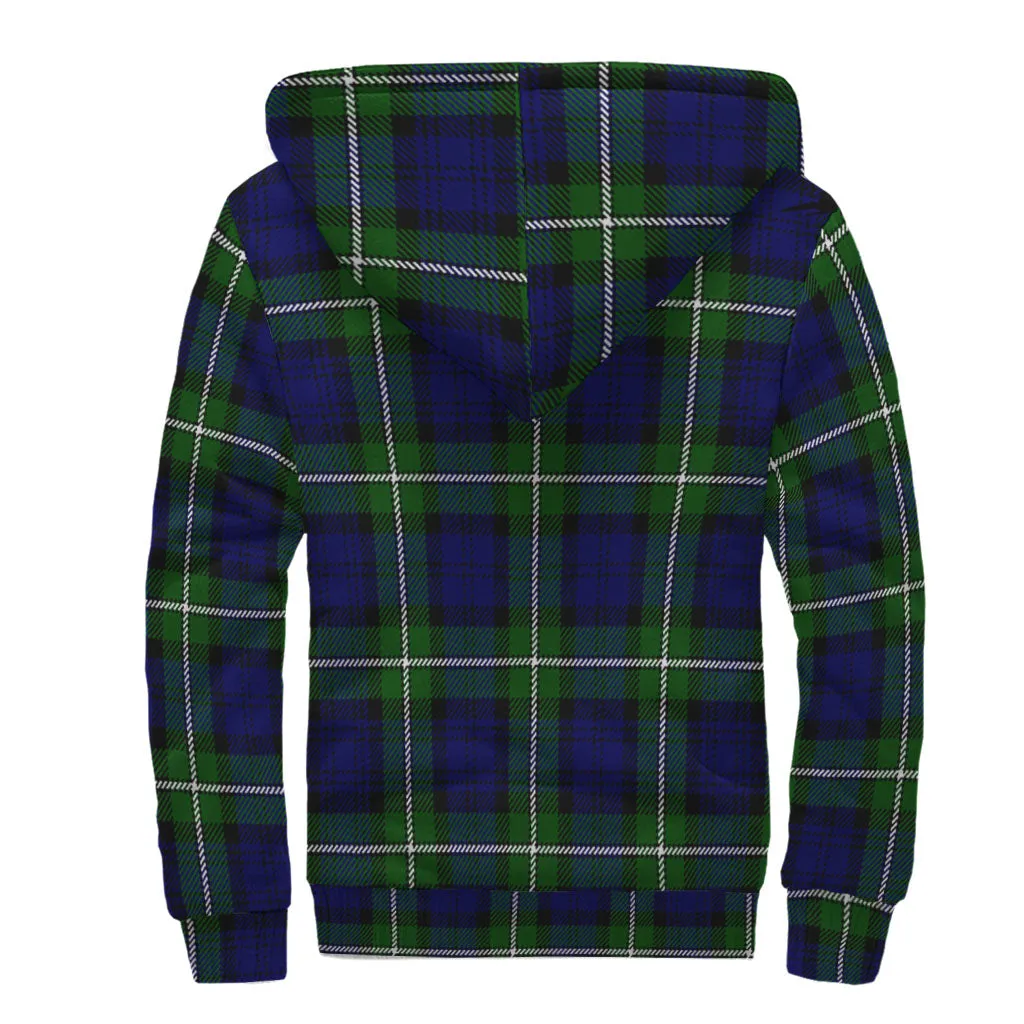 Bannerman Tartan Sherpa Hoodie with Family Crest