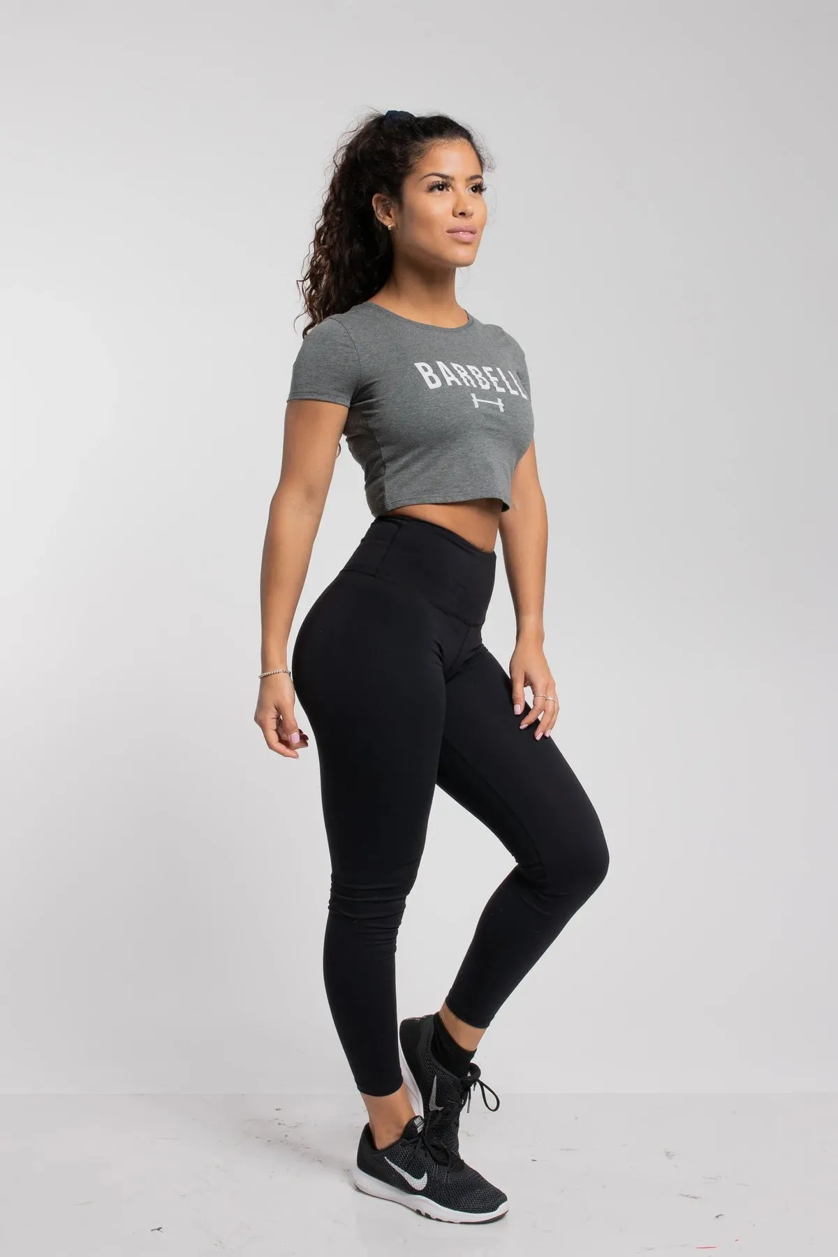 Barbell Crop Tee