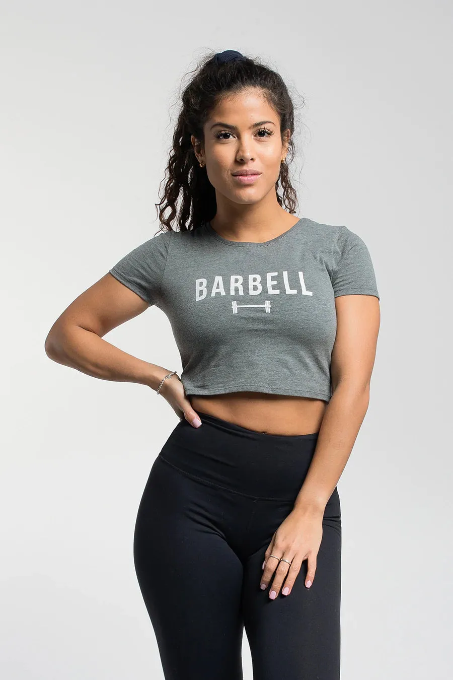 Barbell Crop Tee