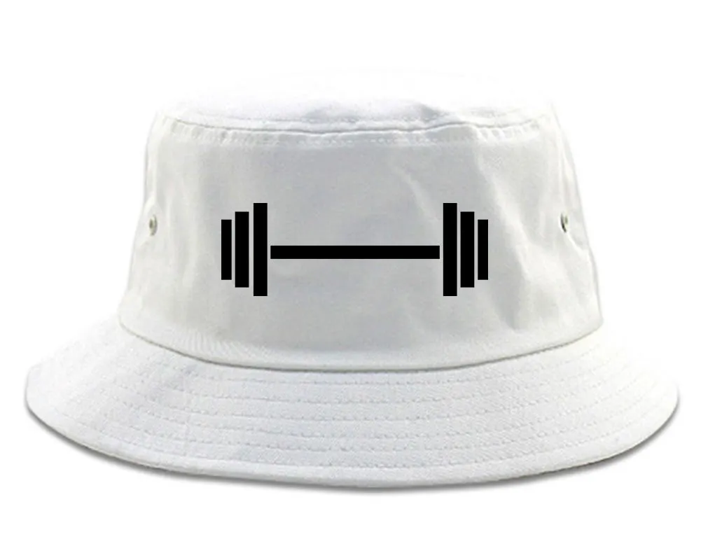 Barbell Workout Gym Mens Bucket Hat