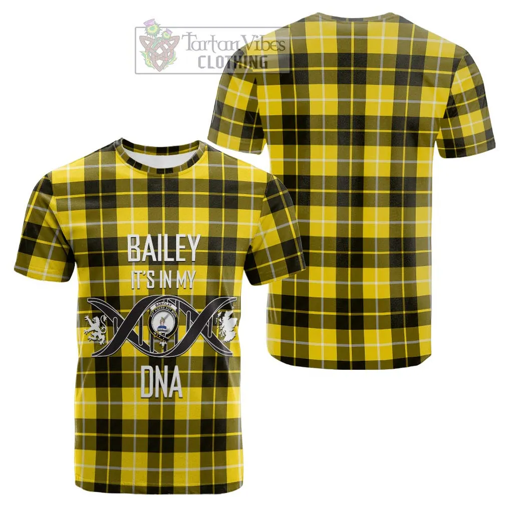 Barclay Dress Modern Tartan Cotton T-shirt with Family Crest DNA In Me Style