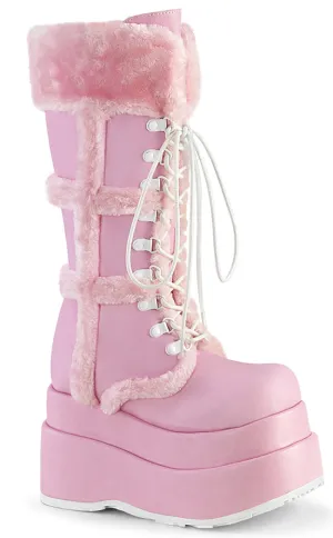 BEAR-202 Baby Pink Knee-High Boots