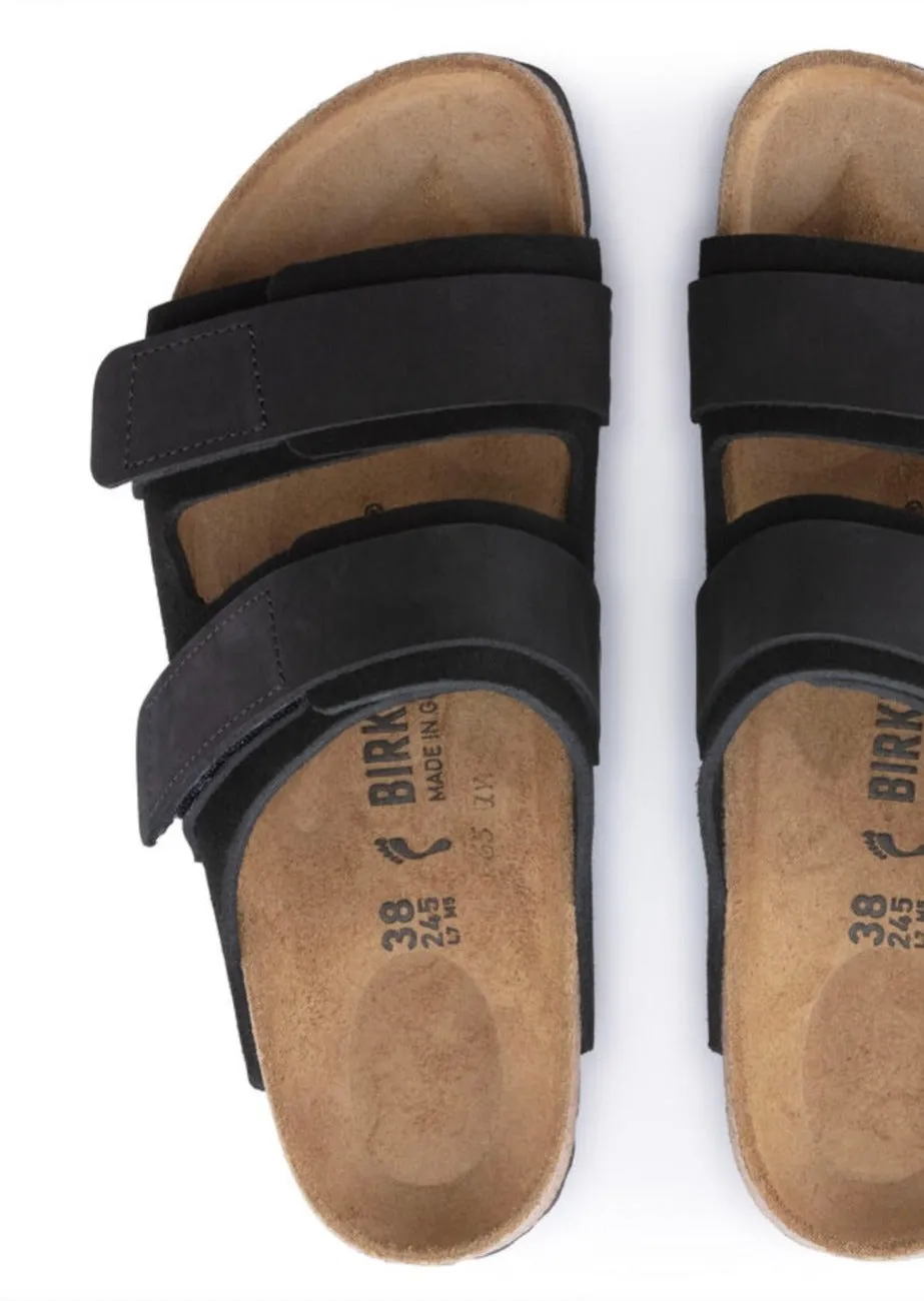 Birkenstock Uji Black Suede Nubuck  Regular