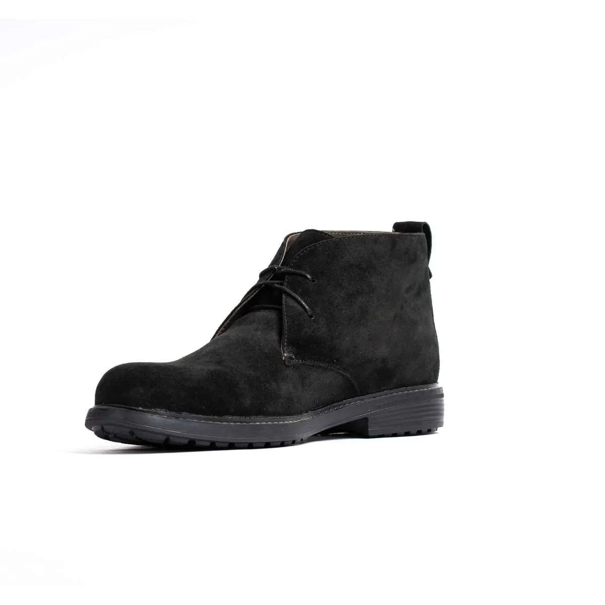 Black Boot in suede leather