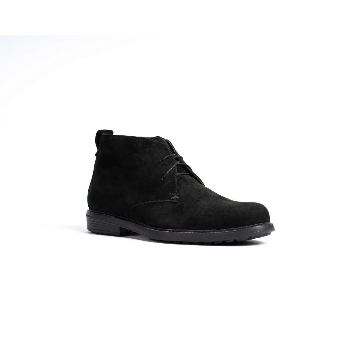 Black Boot in suede leather