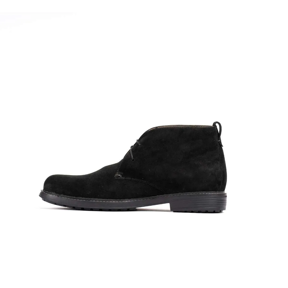 Black Boot in suede leather