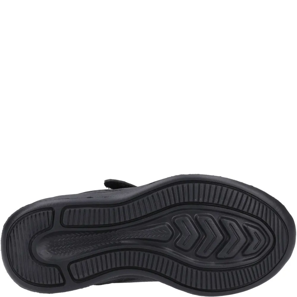 Black Marling Bungee Lace Junior School Shoes