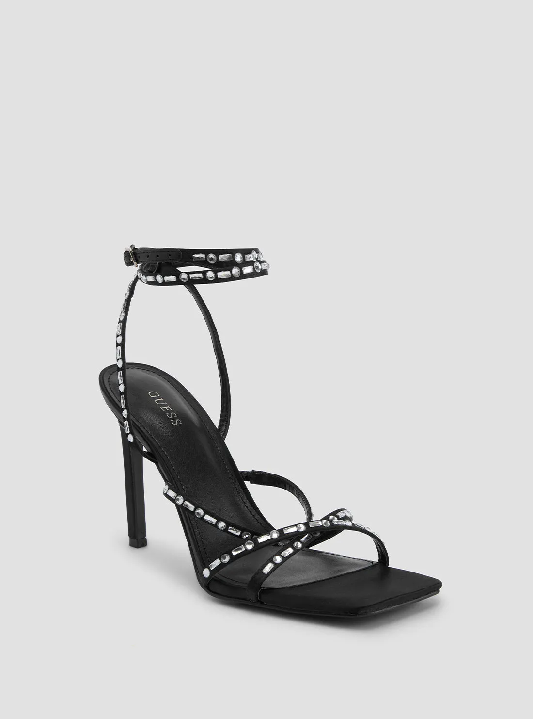 Black Sabia Embellished High Heels