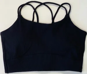 Black Sports Bra Top