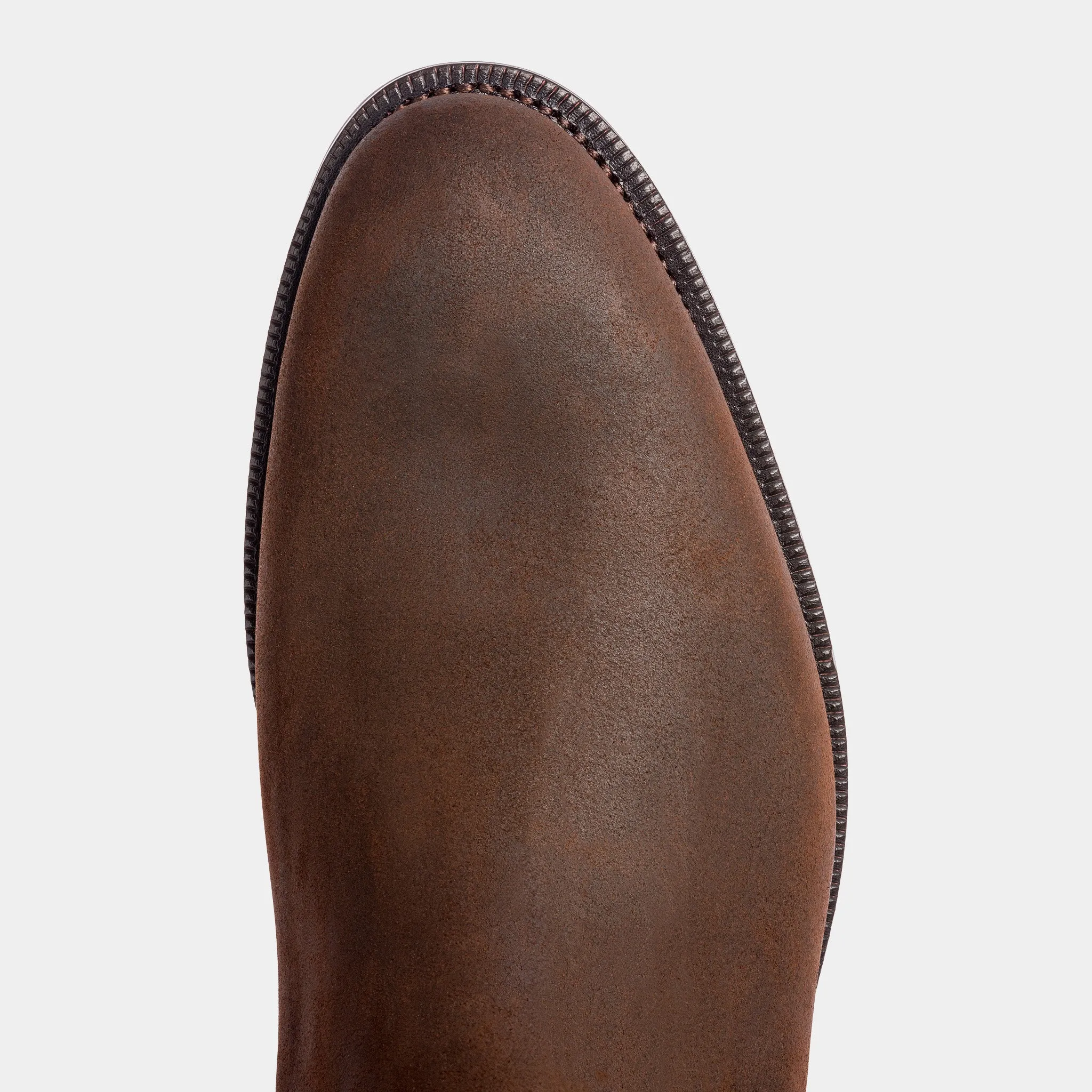 Blaine Wholecut Chelsea Brown Waxed Suede