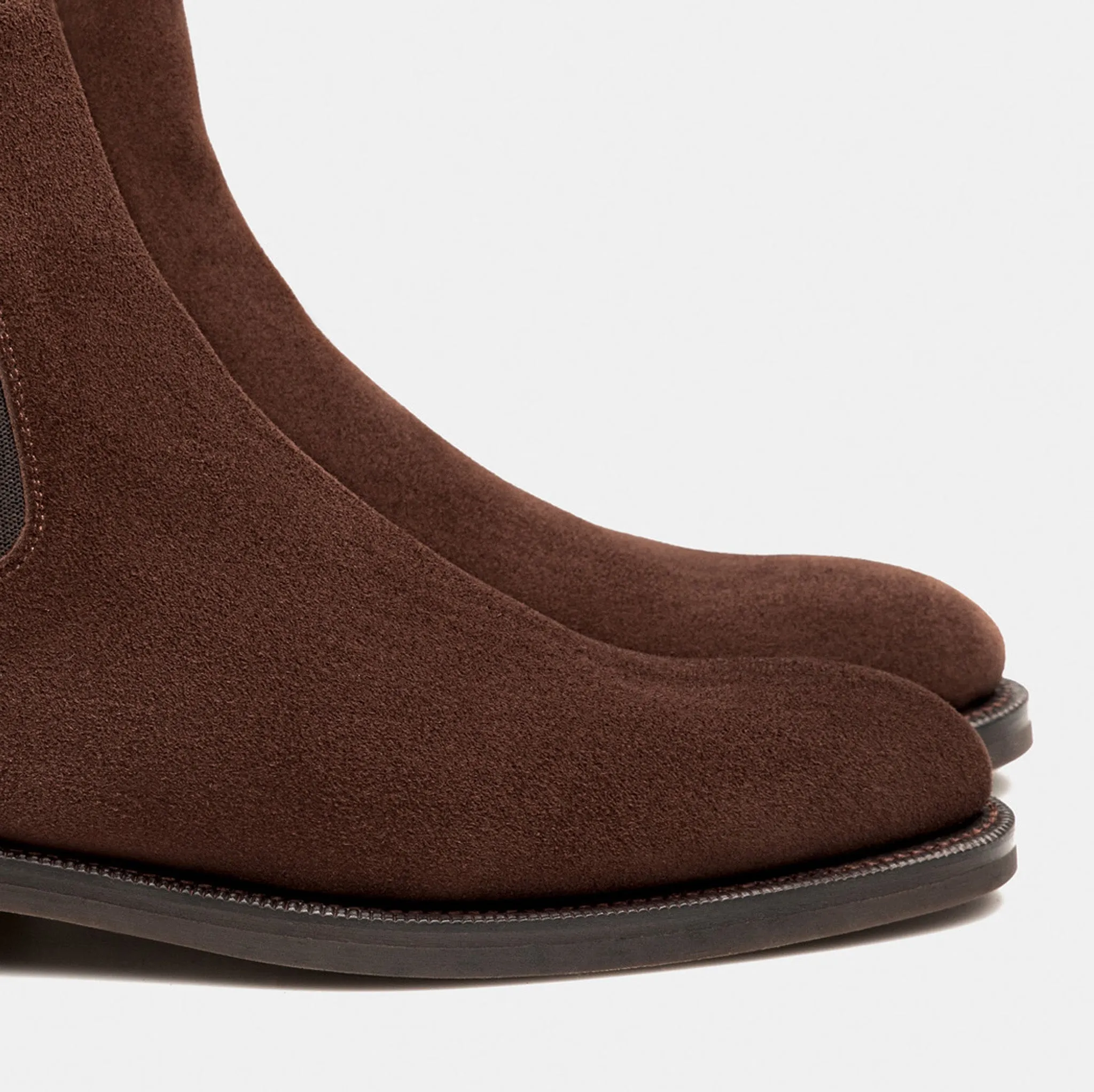 Blaine Wholecut Chelsea Chocolate Brown Suede